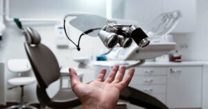 Health Tech - Person Showing Magnifying Eyeglasses